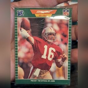 1989 NFL Joe Montana 49'ers trading card like new